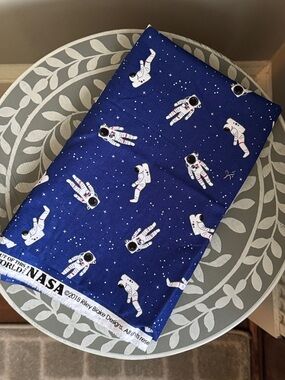 NASA Astronaut Print Cotton Fabric “Out of This World” by Riley Blake